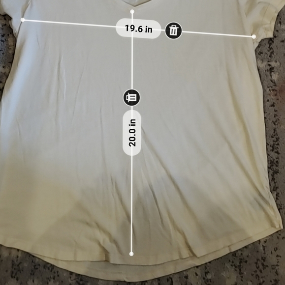 Torrid Premium White Classic-Fit V Neck T-Shirt Size 2 - Picture 7 of 9